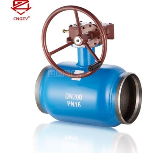 CNGZV valve Welded Ball Valve Ball Valve Integra Full Welded Blue Durable Manifolds Q361F‑16C DN200 200℃ 2.5Mpa Valves