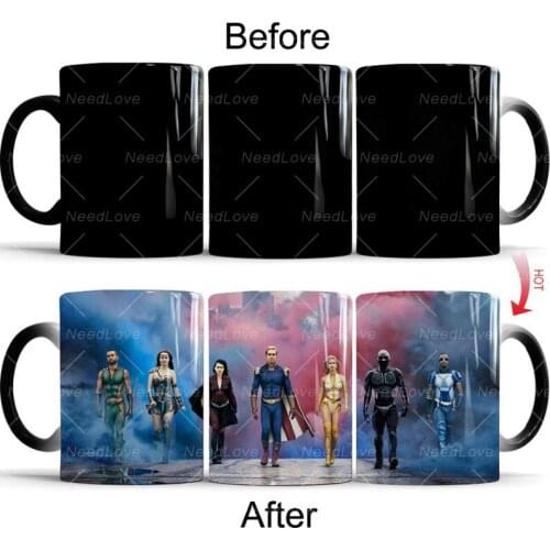 The Boys The Seven TV Show Coffee Mug Discoloration Mugs Ceramic Novelty Funny Cup Gifts Drinking Tea Gift