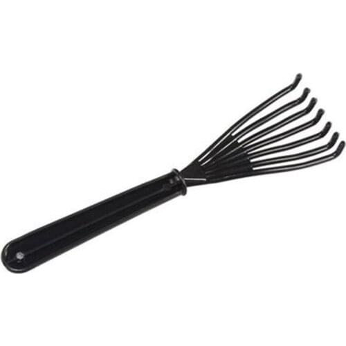 Tiny Small Size Plastic Specialized Black Comb Cleaner for Removing Hair on Brush E334