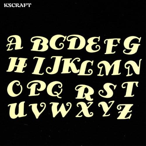 KSCRAFT Letters Metal Cutting Dies Stencils for DIY Scrapbooking/photo album Decorative Embossing DIY Paper Cards