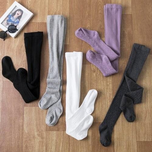 Leggings for 3-10Y Tights For Girls Knitted Cotton Cute Solid Silky Soft Breathable Lovely Girl Stockings Kids Pantyhose Collant