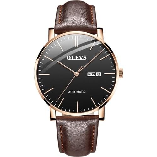 OLEVS Mens Watches Minimalist Stainless Steel Mesh Waterproof Analog Quartz Watch Casual Fashion Wrist Watches