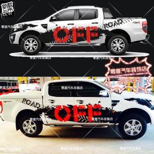 Pickup truck stickers FOR D-MAX X-SERIES F-150 Hilux NAVARA body exterior decoration custom fashion sports decals