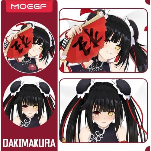 Date A Live Anime Dakimakura Hugging Body Pillow Cover Tokisaki Kurumi Cushion Case Otaku Cosplay