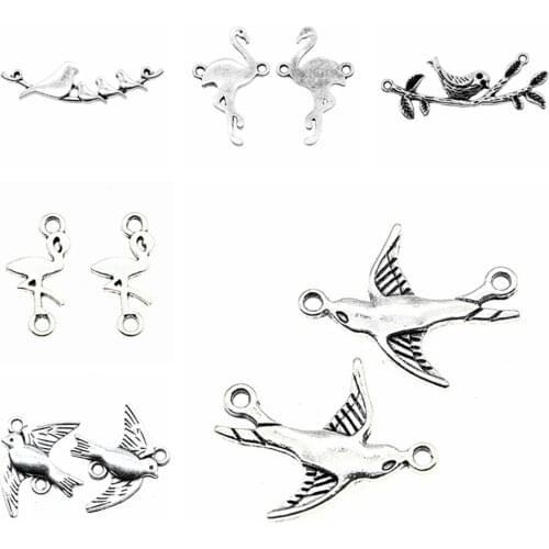 Tristana Flamingo Connector Charms designer charms for jewelry making diy jewelry kit accessories