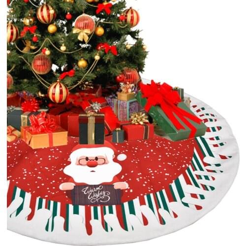 Christmas Decoration Christmas Tree Skirt 78cm Xmas Tree Blanket Christmas Tree Mat Ornaments For Home Holiday Party Decoration