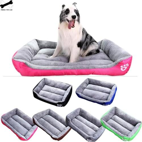 Dog Bed Pet Products Paw Print Kennel For Small Medium Large Dogs Puppy Nest Soft Warm Cat Bed Waterproof Pet House