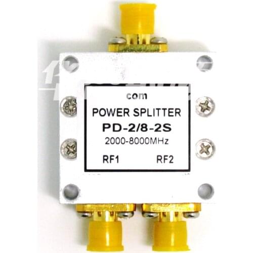 SMA power splitter is divided into two, 2.4 / 5.8G power splitter / 2-8Gwifi RF power splitter, passive microstrip