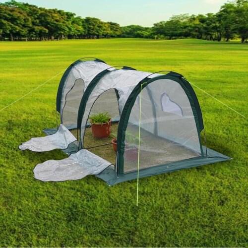 Mini Plants Protection Cover Arch Greenhouse Cover Rainproof Insulation Grow House Transparent PVC Cover 500X100X100CM