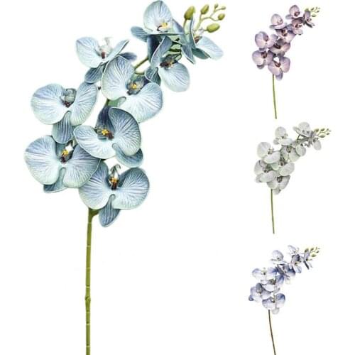 1 Pc Charming Artificial Butterfly Orchid DIY Floral Arrangement Artificial Flower Silicone Table Centerpieces Simulation Flower