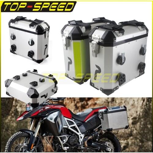 2PCS 36L Aluminum Side Case Saddle Pannier Bag Motorcycle Side Boxes for BMW F800GS F800R R1200GS ADV F700GS G310R K1600 S1000R