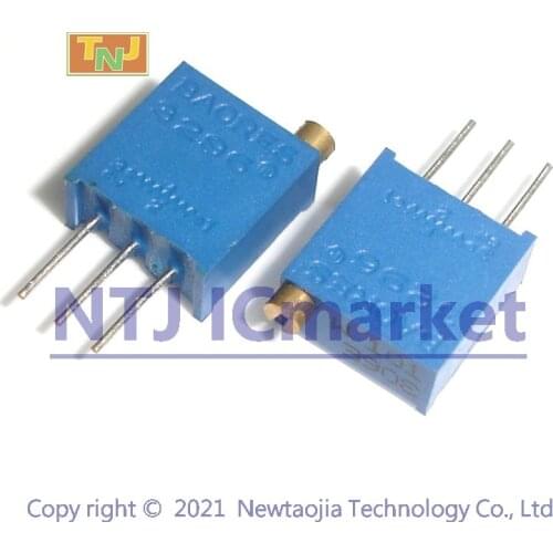 20 PCS 3296W Series Adjustable Potentiometer Top Regulation Multiturn Trimmer : 101 100R 102 1K 103 10K 104 100K 105 1M , Ohm