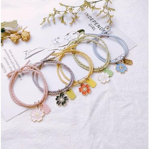 5 Pieces Of Small Fresh Japanese And Korean Womens Hair Accessories, Rubber Bands, Small Fresh And Simple High-Stretch Hair Loo