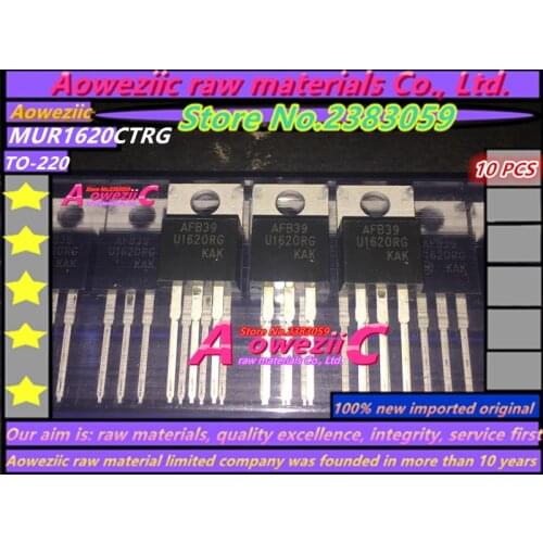 Aoweziic 100% new imported original MUR1620CTRG MUR1620 TO-220 fast recovery diode rectifier 16A 200V