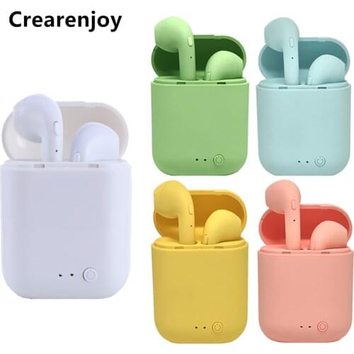 Bluetooth 5.0 Wireless Headphones i7mini TWS Frosted Earphones With Charging Box Gaming Headset For Xiaomi Samsung Huawei Iphone