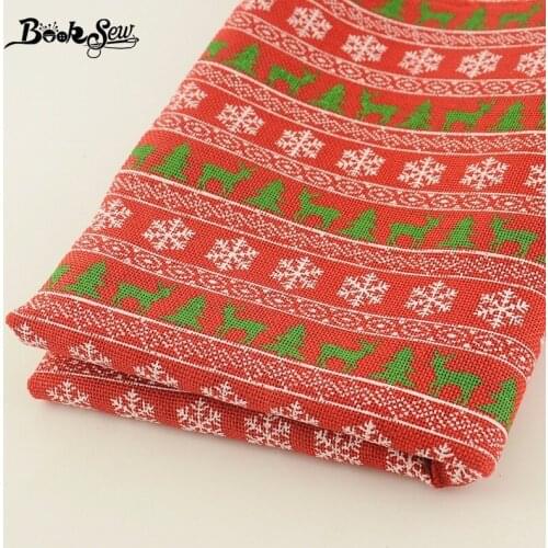 Booksew Fabric 50x150cm Meter Cloth Tissue Tela DIY For Christmas Hat Bag Tree Home Decoration Stocking Cushion Sewing Patchwork
