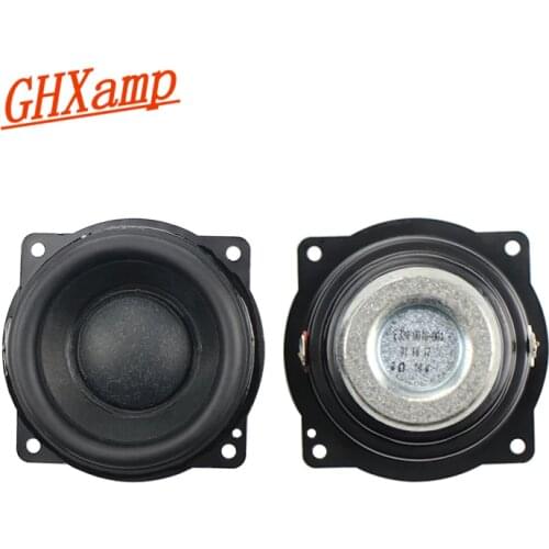 GHXAMP 2.25 inch Wool Full Range Speaker 8OHM 10W neodymium Long Stroke Bluetooth Audio Speaker small steel gun 60*60mm 2PCS