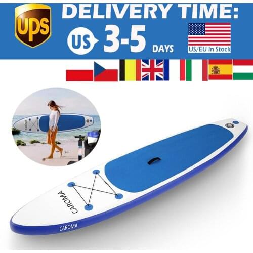 126x30x6inches Portable Surfboard Inflatable Stand Up Adult Anti-leak Valve Paddle Board Portable and Easy to Store