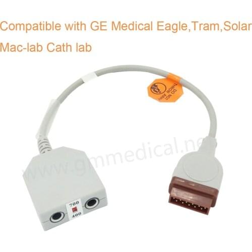 Dual Channel Temperature Adapter Cable 11Pin Compatible With GE Medical Eagle ,Tram,Solar Use For YSI 400 and 700 Series Probe