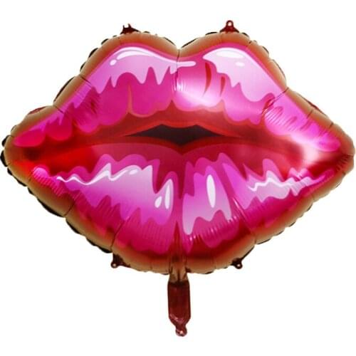 Lip Helium Balloons Red Lip Balloon For ValentineS Day Kiss Me Foil Balloon Wedding Decor