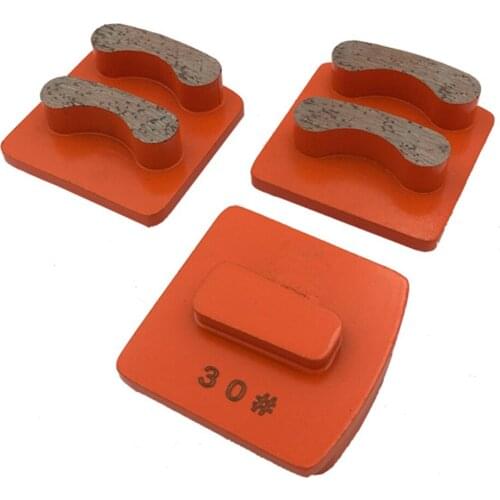 CT15 Husqvar-na Concrete Block New Design Segments Metal Floor Pads Two Phone Teeth Polishing Disc for Scanmakin Redi Lock 12PCS