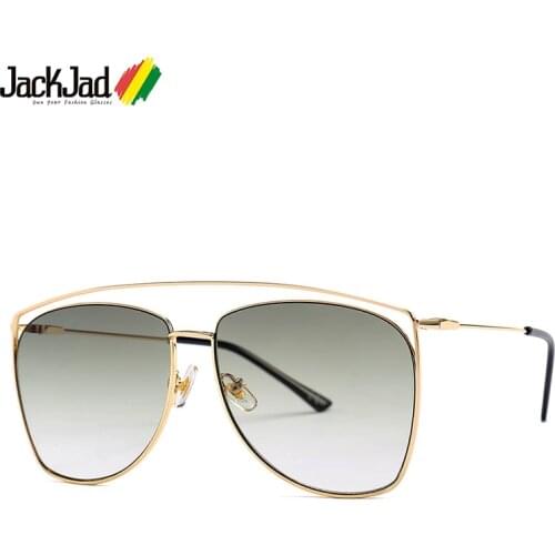JackJad 2020 Fashion Hollow-Out Metal Aviation Style Gradient Sunglasses Cool Men Brand Design Sun Glasses Oculos De Sol 25014