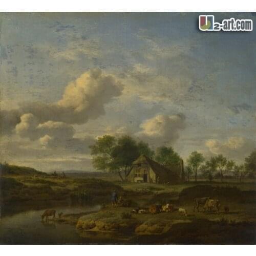 Canvas Prints (John Lewis Brown) Modern art oil painting reproduction print picture on canvas for sale Classical-050(24*24 inch)