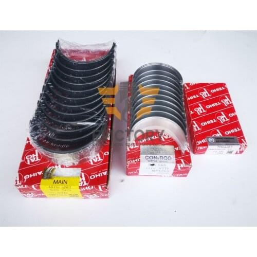 For Mitsubishi S6S overhaul gasket kit + main conrod con rod bearing set