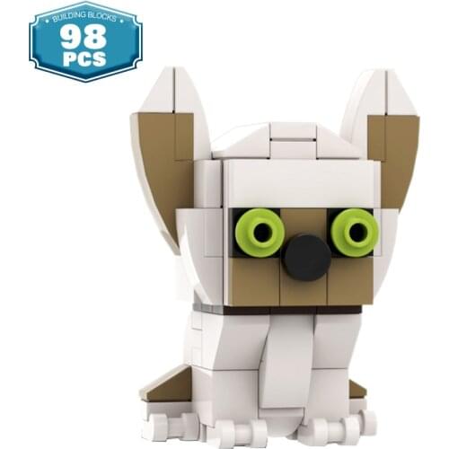MOC Animals Mini Dog Building Blocks The Last Airbendered Anime Kawaii Figures Bricks Dolls Kids Birthday Gift Education Toys