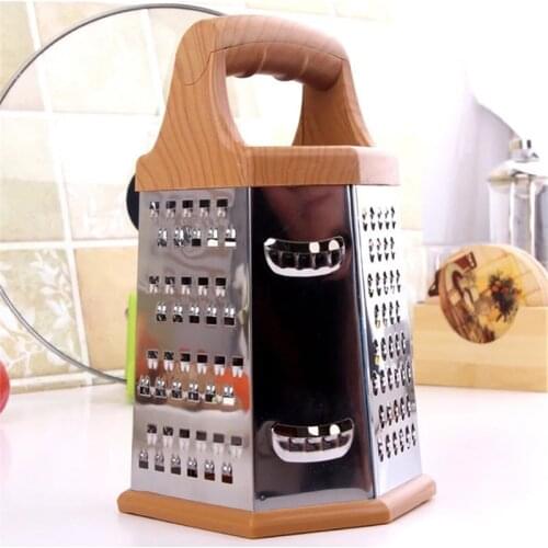 Kitchen Stainless Steel 6-Sided Box Grater Vegetable Cheese Slicer Shredder Kitchen Accessories Professional Box Graterg Ginger