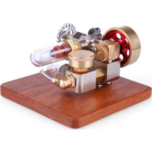Mini Adjustable Speed Integrated Hot Air Stirling Engine Model Science Experiment Educational Toy Creative Birthday Adults Gift
