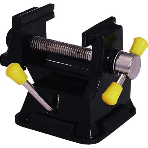Mini Bench Vise Carving Tool Black Vise Tool Rubber Suction Base Fixture Clamp Repairing Adjustable Tool