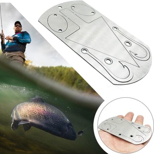 Multifunctional Fishhook Card 5 in 1 Outdoor Portable Easy Fishing Model Stainless Steel Carrying Outdoor Camping Tool