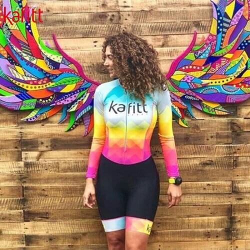 Kafitt 2020 new womens professional triathlon clothes cycling jersey Coupa De Ciclismo jumpsuit jumpsuit Maillot Mujer