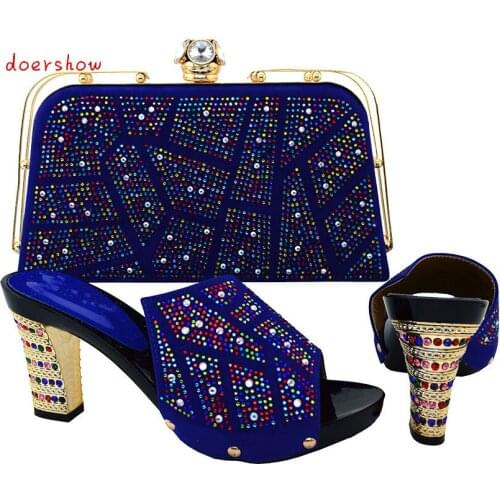 Shoes and Bag To Match Italian African Shoe and Bag Set for Party In Women Italian Matching Shoe and Bag Set doershow HJT1-25