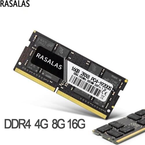 Rasalas Memroy RAM DDR4 8G 4G 16G Laptop 1333 2400 2666 17000 19200 21300MHz 1.2V 260PIN SODIMM Memoria Ram for Notebook DDR4