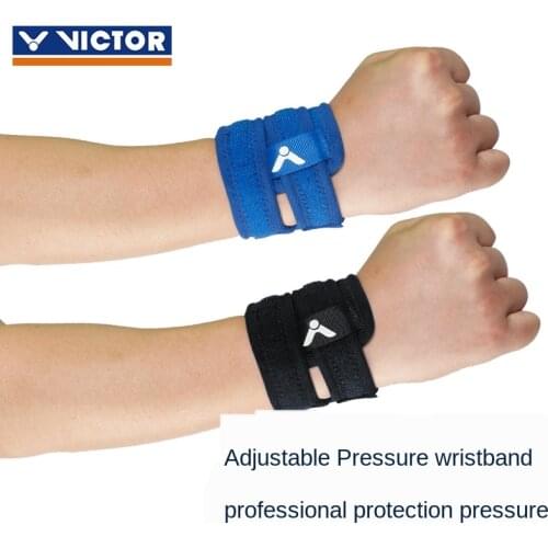 Original Victor Badminton Sport Wristband Adjustable Anti-injured Professional Tennis Wrist Straps To Prevent Sprains SP152