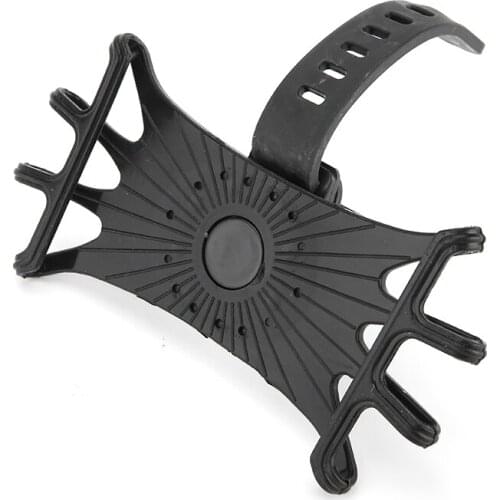 Pohiks 1pc Portable Bicycle Silicone Phone Stand Holder Durable Mobile Phones Bracket Riding Accessories