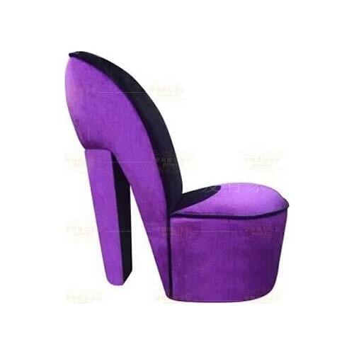 Modern furniture Creative high heels sofa Leisure fashion for lazy people individuality cloth art small sofa chairs living room