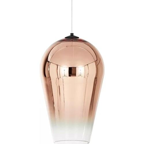 Modern Nordic Luxury Electroplated Graded Glass Pendant Lamp Lava Dixon LED Pendant Light Dining Room Luminaire Bar Hanging Lamp