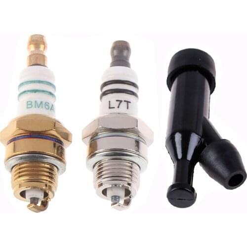 1PCS BM6A Spark Plug Glow Plug Standard Spark Plug BM6A Small Engine Replacemnet for 2-stroke Chainsaw Lawn Mower Strimmer