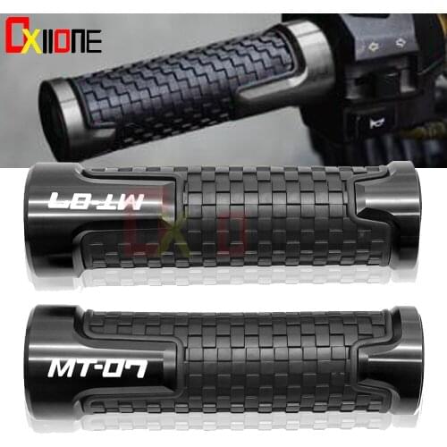 Motorcycle Universal 7/8"22mm Accessories CNC Aluminum Moto Handle Bar Handlebar Hand Grips For YAMAHA MT-07 MT 07 2014-2018