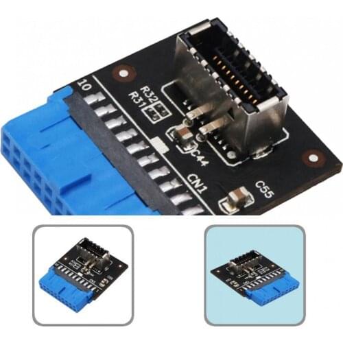 High-quality USB3.0 19Pin to Type-E 20Pin Motherboard Converter Card Plug Play Expansion Card Compact for Desktop