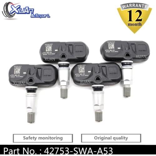 XUAN Tire Pressure Monitor TPMS Sensor 42753-SWA-A53 For Honda Accord CR-V Fit 2007-2012 315MHz PMV-107M