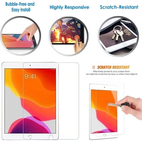 Tablet Tempered Glass for Apple IPad 2020 8th 10.2 Inch HD Screen Protector Cover Explosion-proof Tablet Screen Film