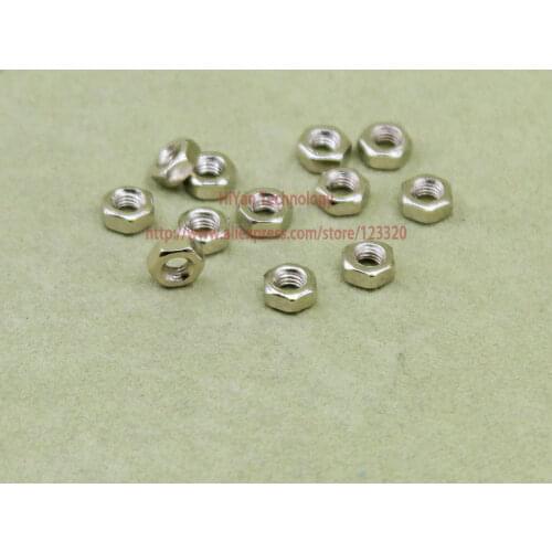 100pcs/lot) M3 3MM Strainless Steel Lock Nuts Hex Nut For Screw Bolts Standoff Spacer