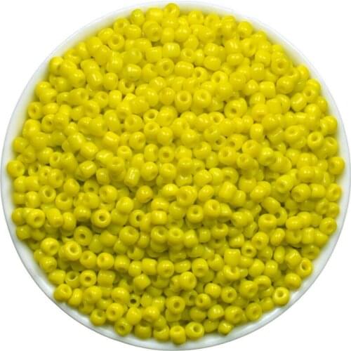 3mm 1000pcs Yellow Color Ceramic Texture Czech Seed Spacer Beads Jewelry Making Findings Necklace Diy Beads Never Fade