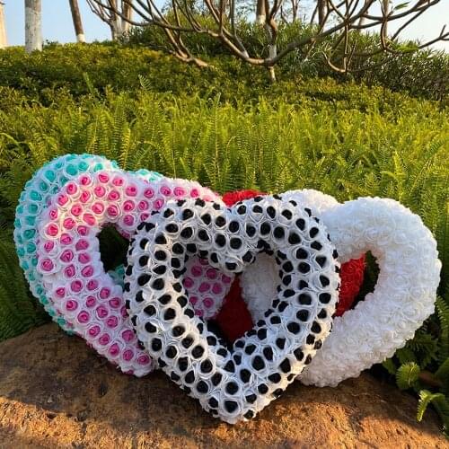 30cm PE Foam Rose Flower Bear Artificial Christmas Gifts for Gift Plush Bear Dropshipping