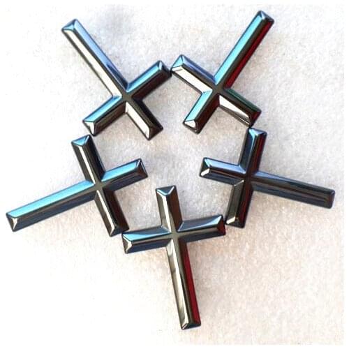 5 pieces/lot) Wholesale Natural Carved Hematite Cross Pendant Bead 47x31x6mm Free Shipping Fashion Jewelry Z4765