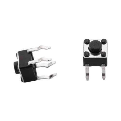 50PCS 4.5x4.5xL=3.8/5.0mm High 4Pin DIP Tactile Tact Push Button Micro Switch Self Reset